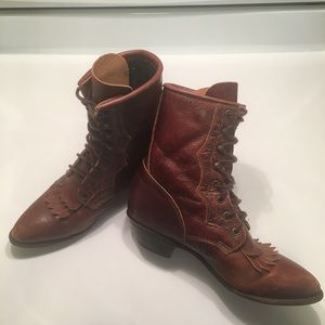 Vintage Durango Leather Lace Up Women’s Boots